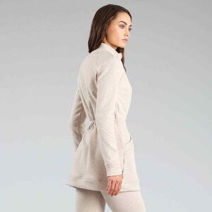 Women's Cream Lounge Set Ugg Raleigh Cinched Fleece Zip Jacket - S